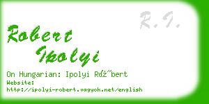 robert ipolyi business card